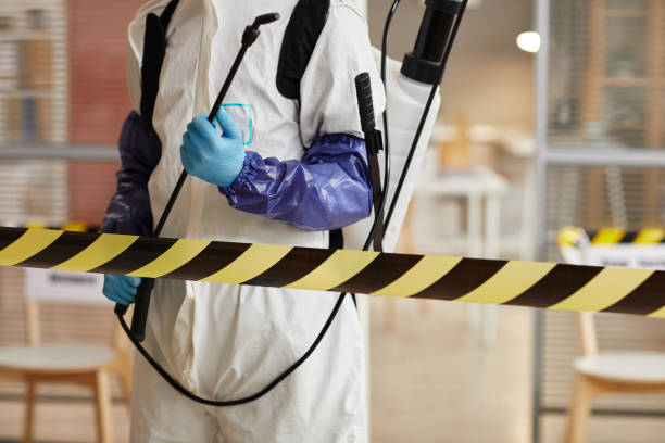 Professional Biohazard Cleanup technician working in Smithton, IL